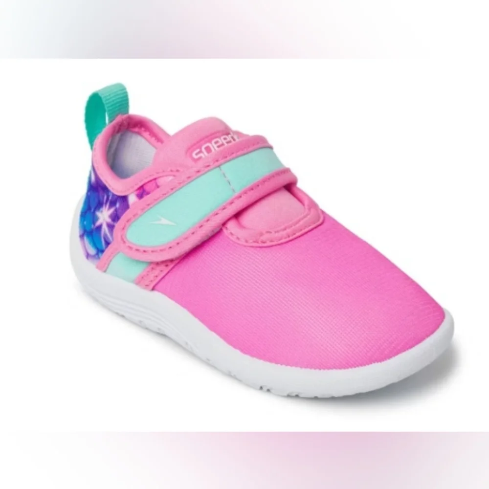 Speedo Kids' Printed Shore Explorer Water Swim Shoes Pink Toddler Size 5-6 NWT